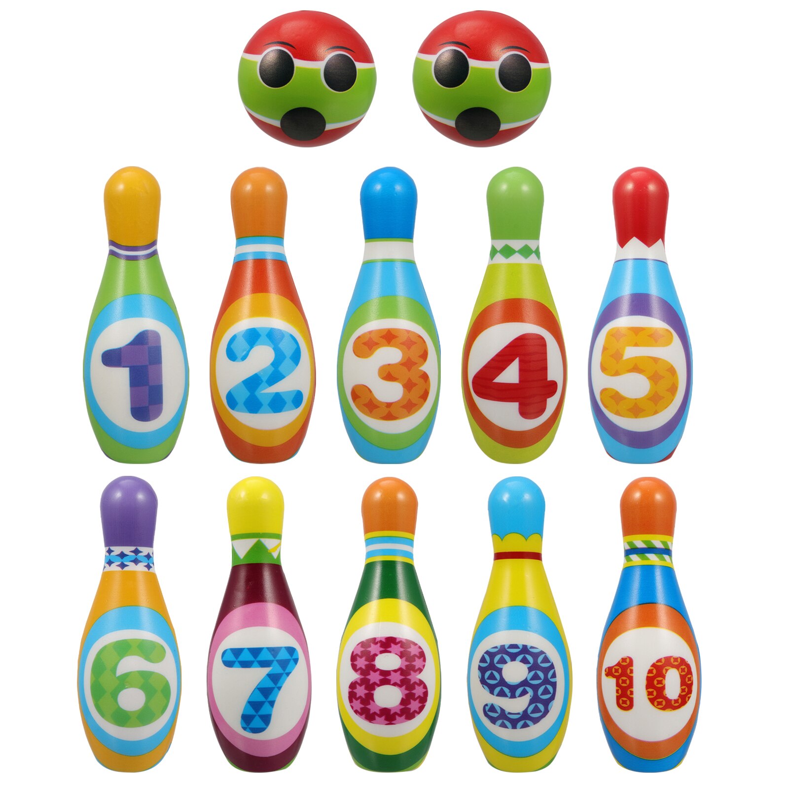 1 Set Kinderen Bowling Toy Bowling Game Speelgoed Nummer Cognitie Educatief Speelgoed