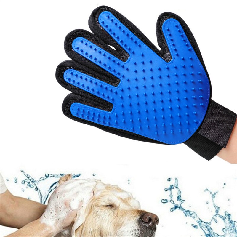Hund Hundesalon Handschuh Silikon Katzen Pinsel Kamm Deshedding Haar Handschuhe Hunde Schlecht Reinigung Liefert Ebene Kämme
