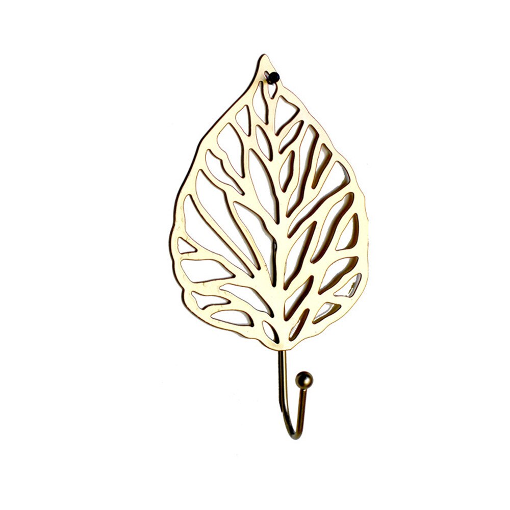 Leaf Shaped Adhesive Towel Hooks Mini Single Clothes Bag Hanger Hats Bag Key Hanging Hooks Wall Hanger Household Gadgets: 2