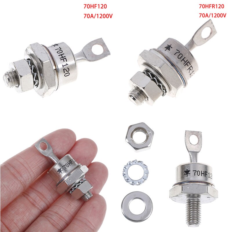 1PC 70A 1200V 70HF120 70HFR120 hoch Energie Gleichrichter Metall Zucht Typ Gleichrichter Dioden Zubehör