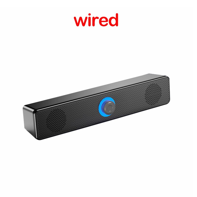 Draagbare Draadloze/Bedrade Usb Bluetooth Speakers Kolom Stereo Bass Sound Bar Subwoofer Voor Computer Tv Laptop Home Theater: wired