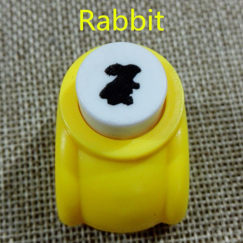 1PCS Kids Toy Stamp Child Mini Printing Paper Hand Shaper Stamp Mold Scrapbook Tags Cards Craft DIY Punch Cutter Tool: rabbit