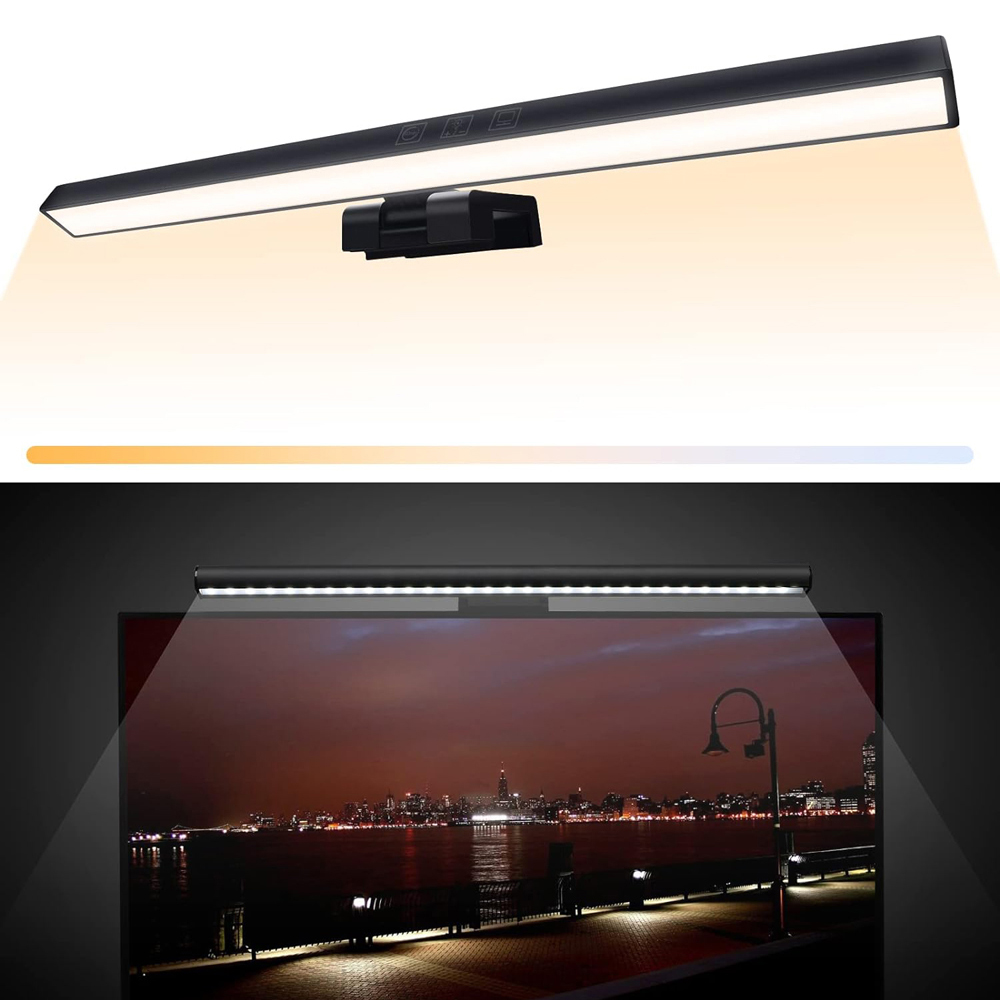 Luce a Clip per schermo del Computer luce asimmetrica per dormitorio protezione per gli occhi Computer Desktop Monitor per Laptop schermo a sospensione