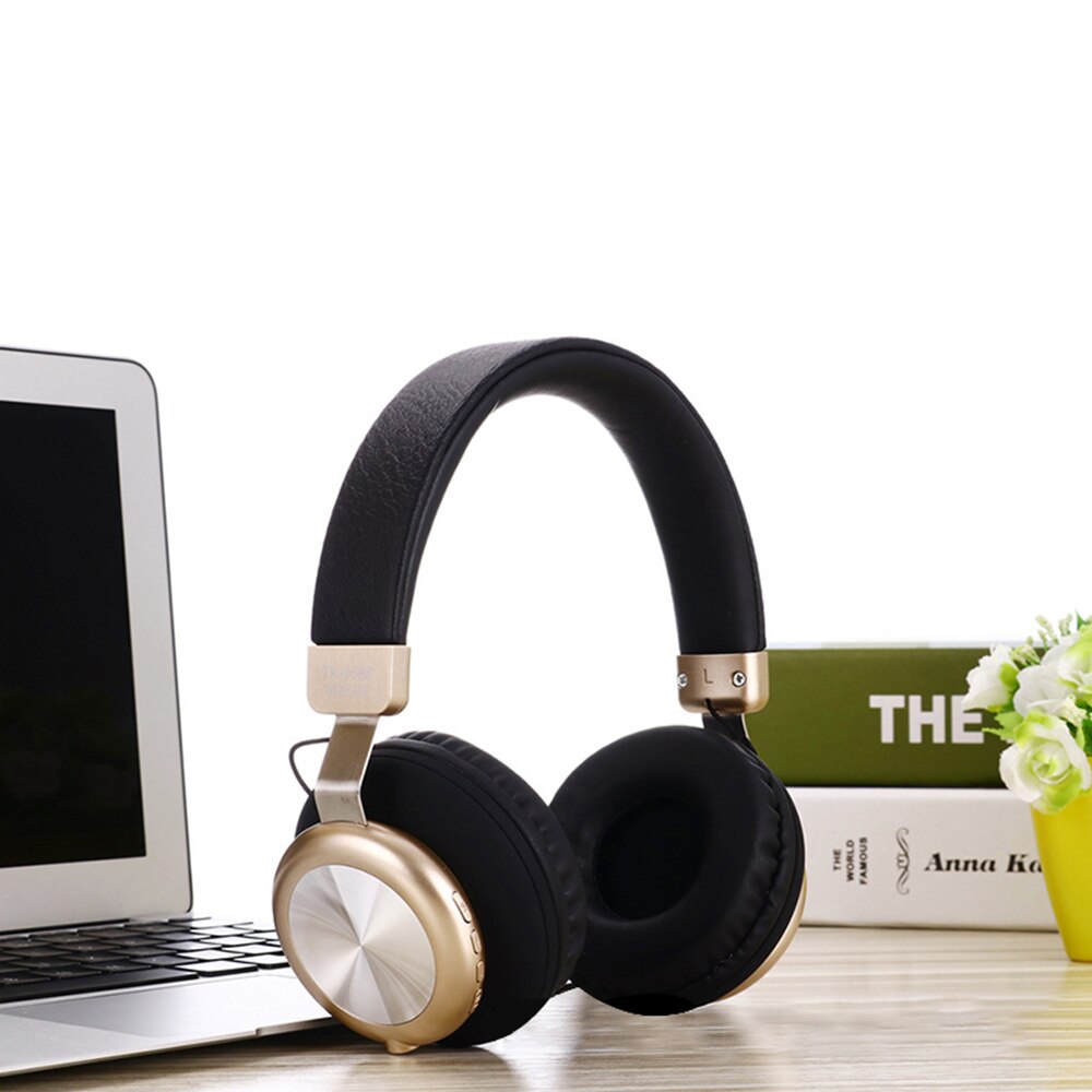 Wireless Headphones - Bluetooth 5.0 - HIFI Sound - Built-in Microphone - Memory Foam Earcups: TK-1688-5