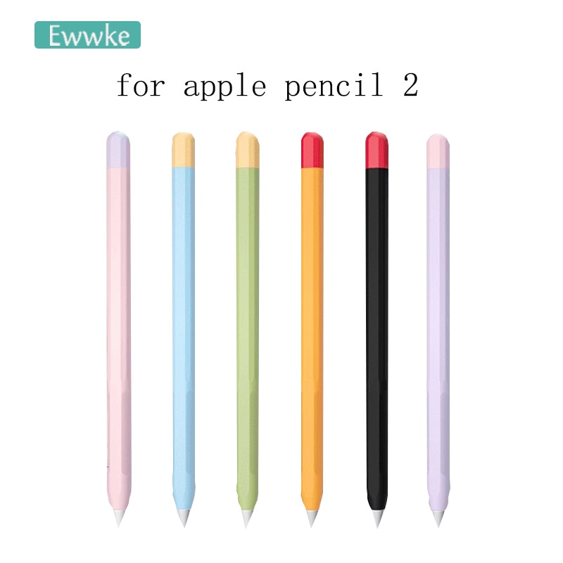 Protective Safety Case For Apple Pencil 2 Anti-lost Anti-Shock Silicone Sleeve Cover For Ipad Tablet Touch Pencil 2 Kits