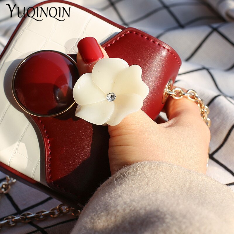 Acryl Blume Korea Engagement frauen Ringe Modeschmuck minimalistisch Harz Korea Finger Ring für Mädchen Weibliche Rosa Ringe