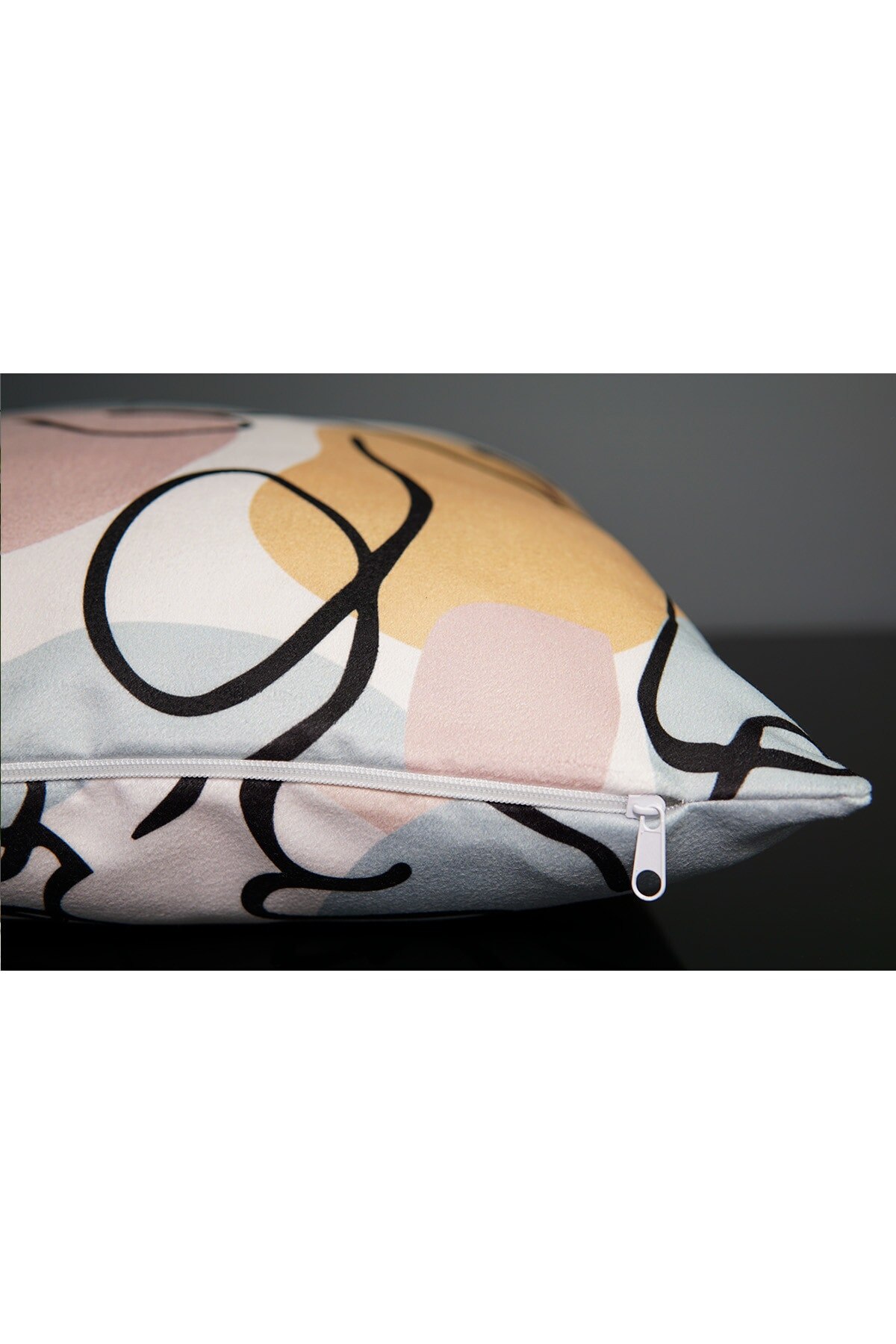 Estampado de doble cara retrato patrón 4 Uds almohada decorar caso