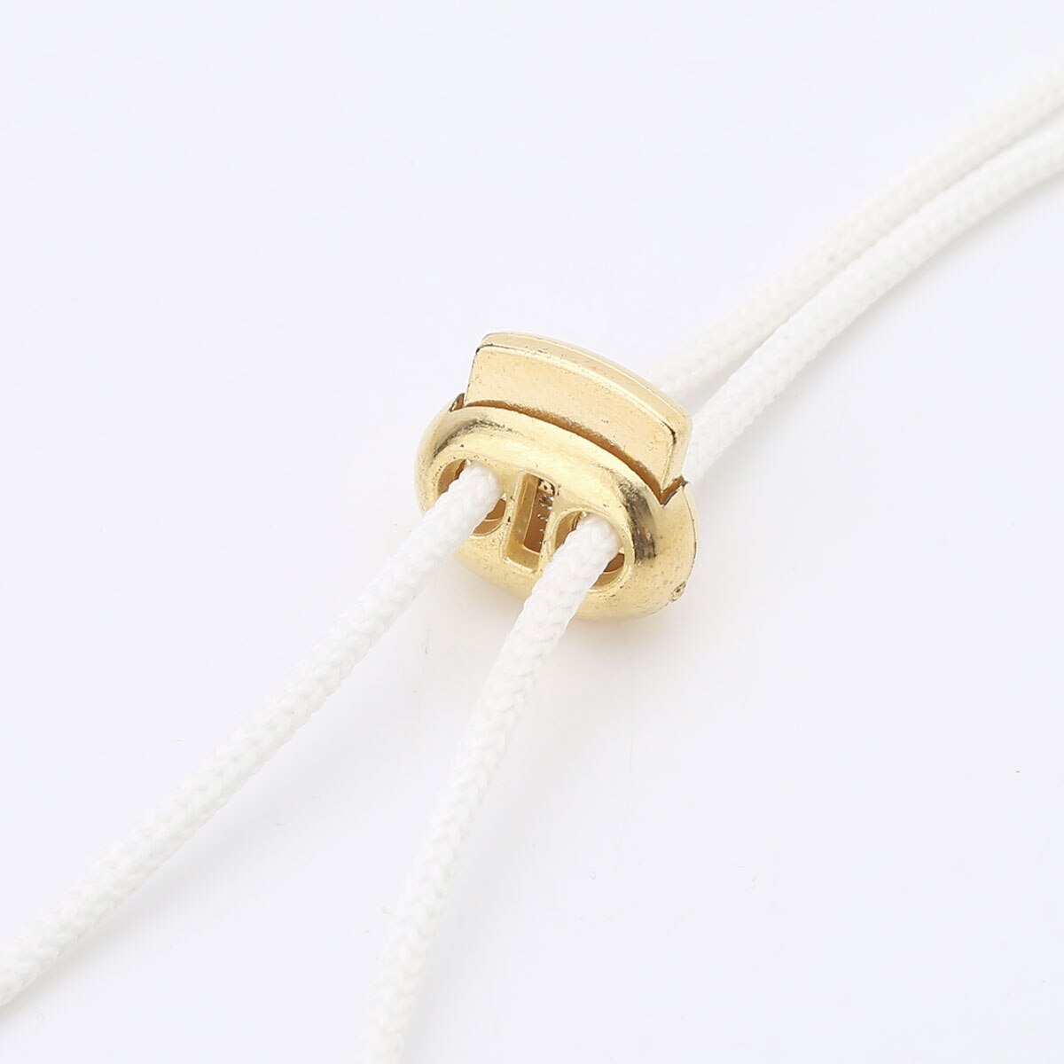 50 Uds. Cierres de plástico de doble agujero, cierre de resorte, cierre deslizante, Toggles, extremo para ropa deportiva, DIY, bolsa, accesorios para ropa