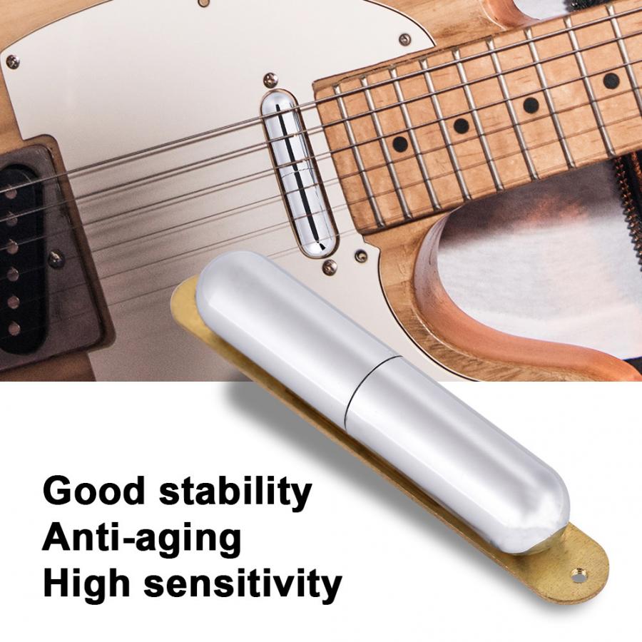 1 stk læbestiftformet single coil pickup til elektrisk guitar udskiftning del tilbehør