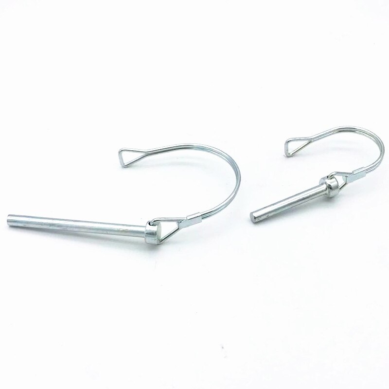 5PCS Spring Carbon Steel PTO Pin Round Arch Wire Shaft Locking Lock Pin Safety Coupler Pin Retainer Farm Trailers Wagons