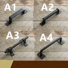 Sort land stald skydedør pull hardware antik vintage