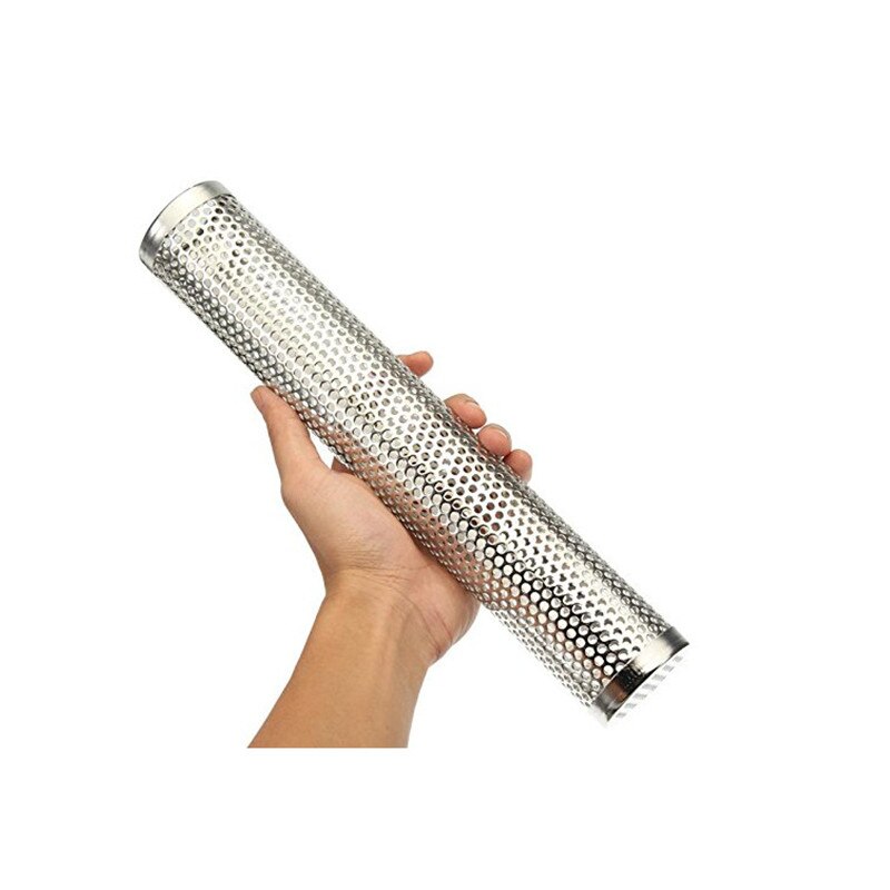 30cm runde bbq grill kold røggas rør bacon røg generator rustfri piberyger