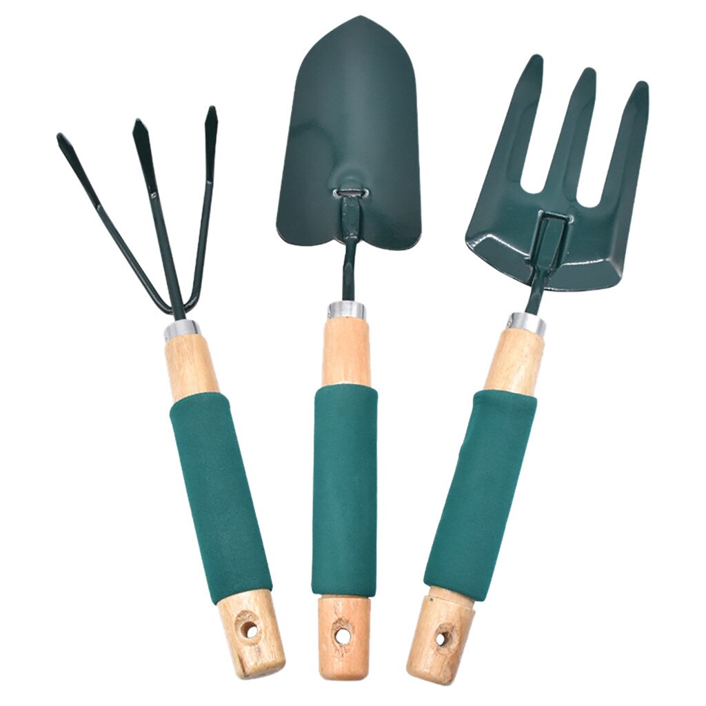 1Set Garden Mini Cultivating Transplanting Kit Plants Seedling Succulent Transplanter Shovel Rake Spade Drilling Fertilize Tool: Default Title