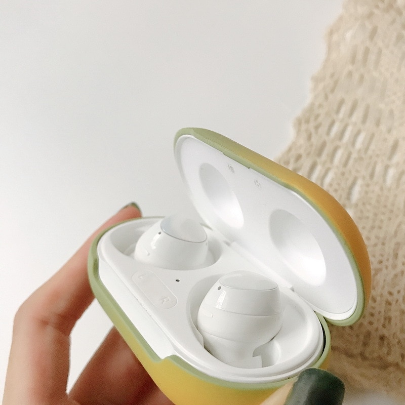 Gradient matte harde plastic hoes voor samsung galaxy buds+ plus oordopjes, beschermhoes voor galaxy buds hoesje