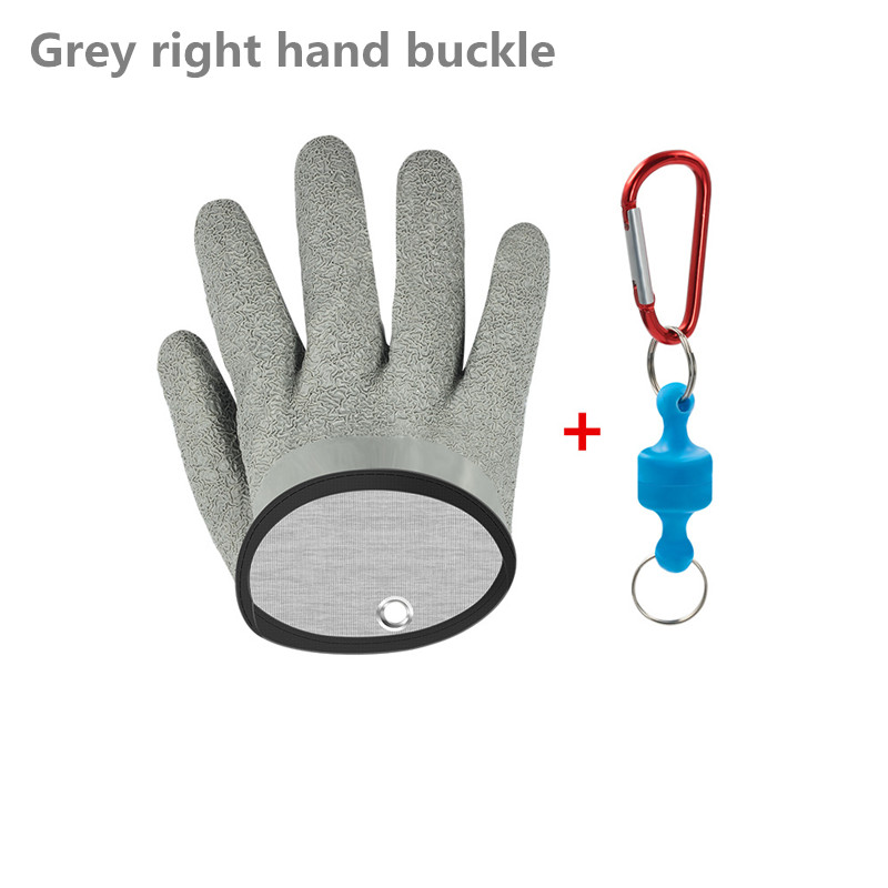 Vissershandschoenen Vangen Vis Antislip Duurzaam Gebreid Lange Vinger Waterdicht Werk Snijbestendig Handschoensluiting Links Rechts Kleding Bescherm de hand: Goud