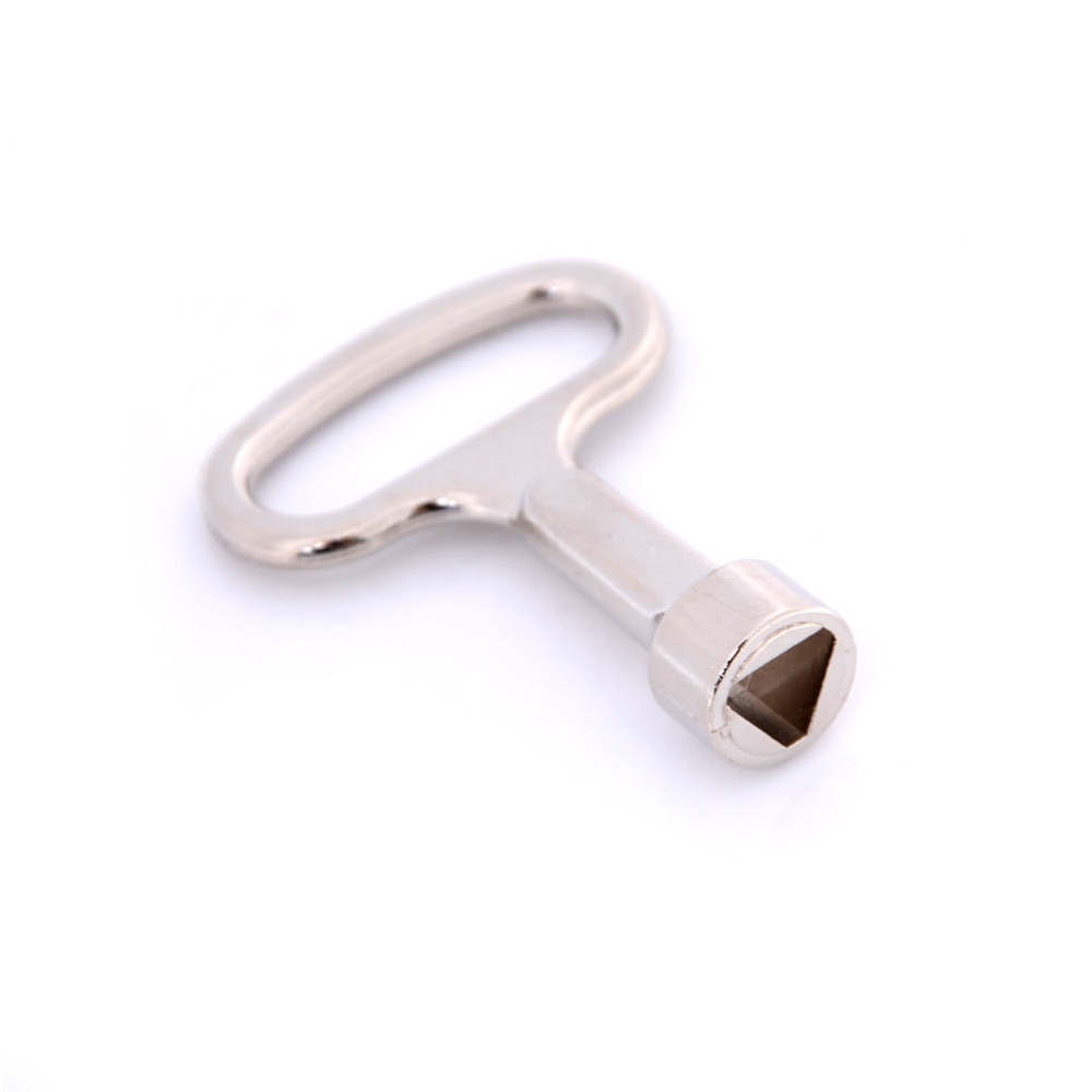 1pc Triangular Socket Spanner Key Cupboard Train Metal Triangle Socket Spanner Key For 8Mm Triangular Panel Lock