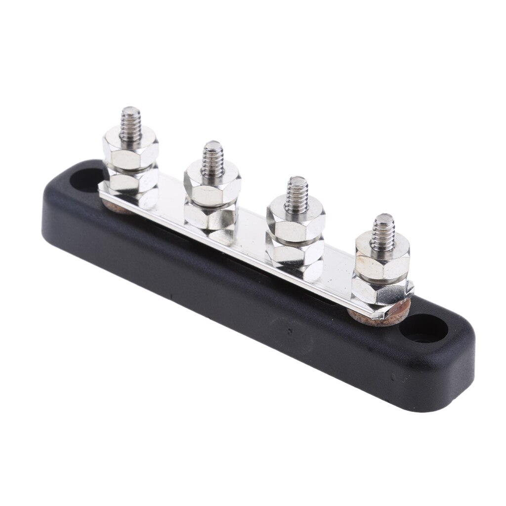 4-Way Bus Bar Terminal Blok-4X6 Mm Studs-100A Rated-Auto & Marine