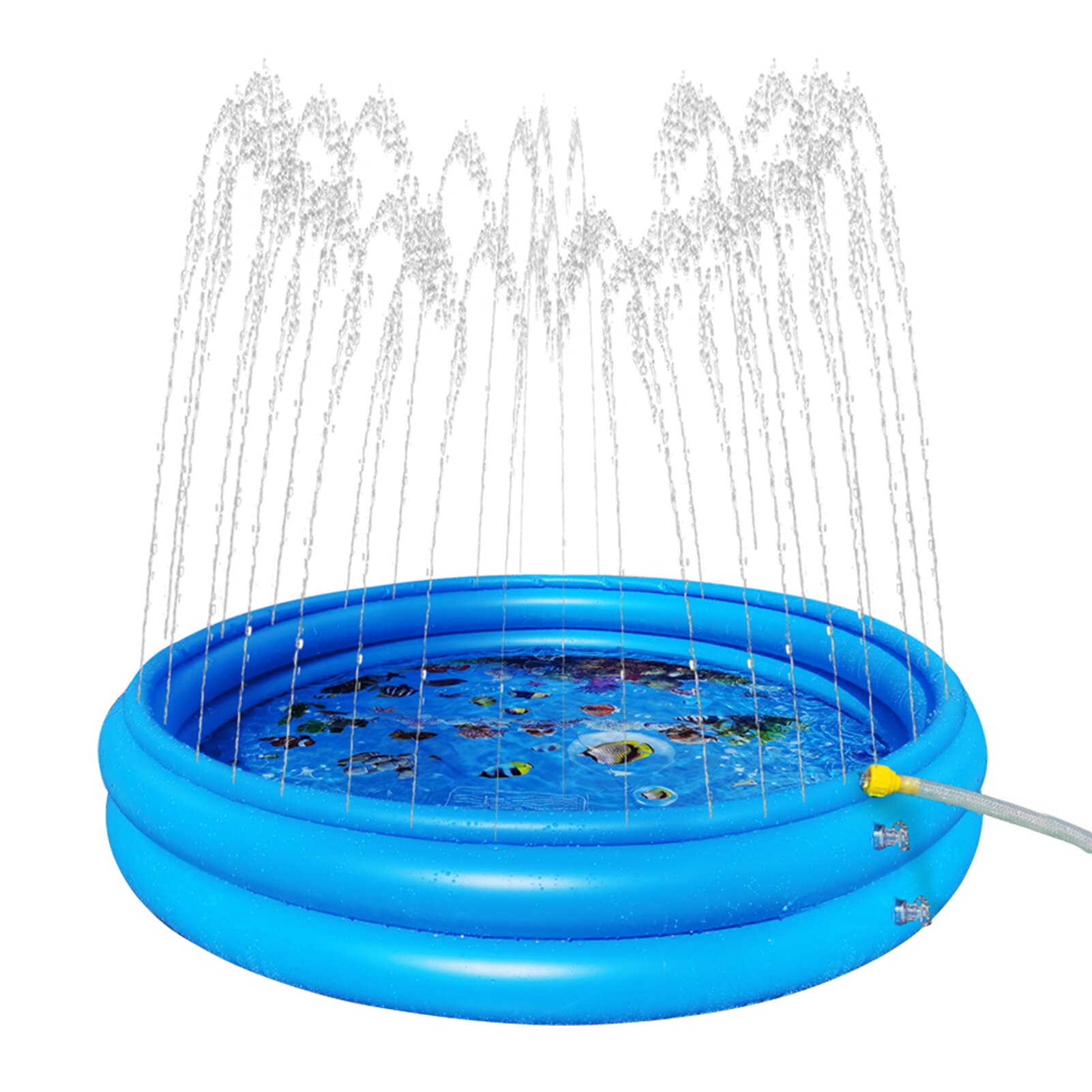 Boys Girls Inflatable Splash Pad 3 Layers Swimming For Kids PVC Backyard Summer