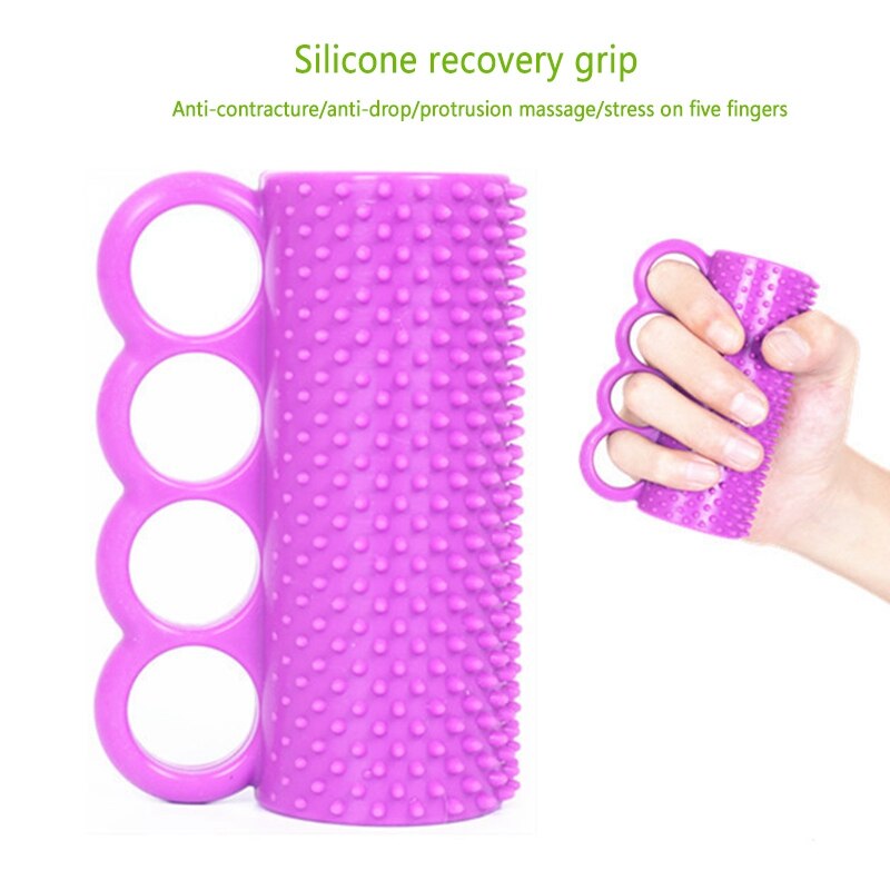 Silicone Hand Recovery Exerciser Hand Massage Tool Finger Training Ball for Hemiplegia Stroke Patients Elders