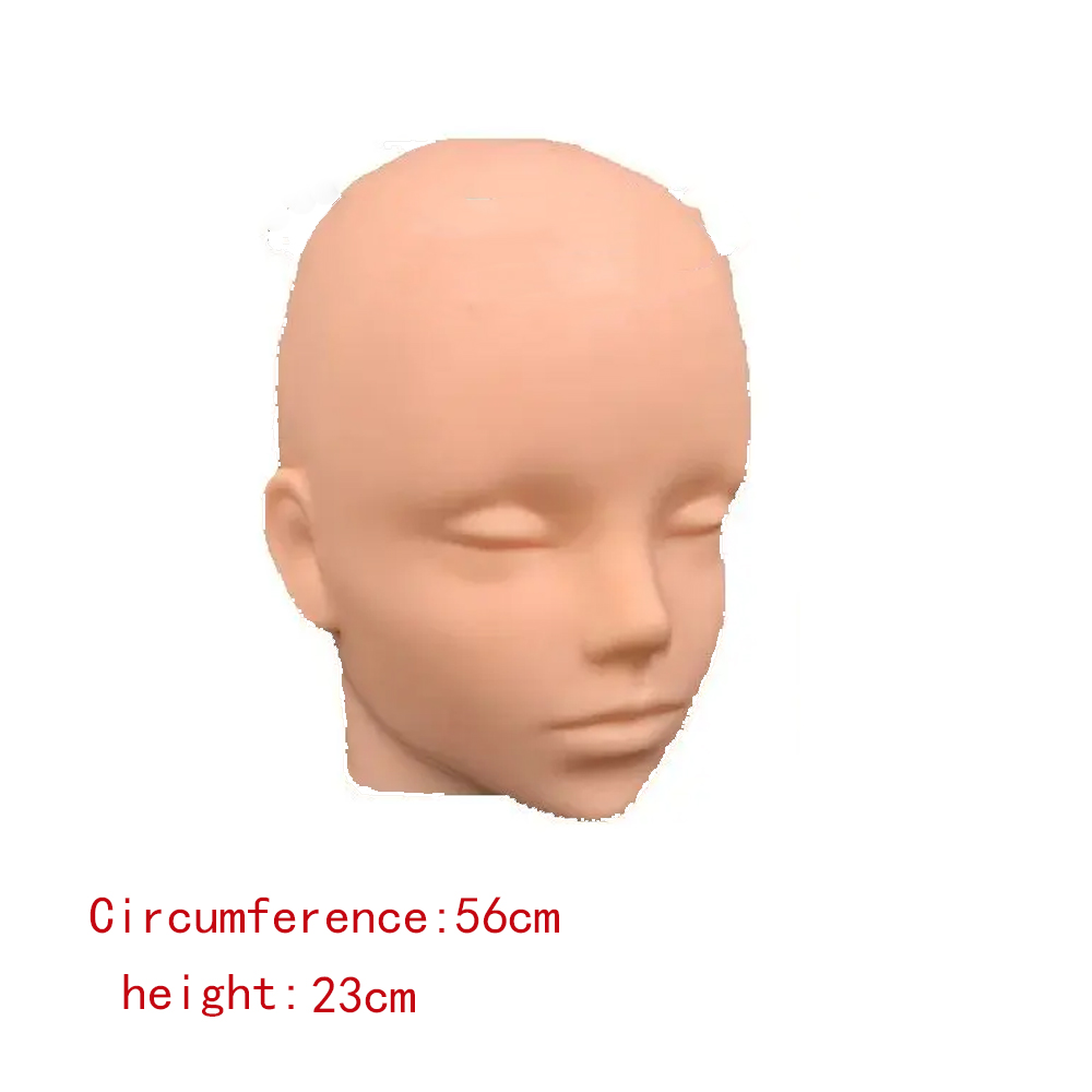 Wig Head Model Mannequin Dummy Wig Glasses Hat Display Stand Hair Mannequin head Stand Holder Head Model Wig Display with Stand: black