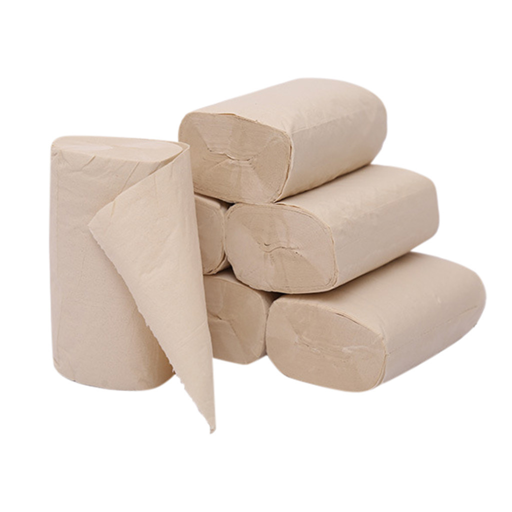 In Voorraad 10 Rolls/Lot Toilet Roll Paper 4 Lagen Comfortabel Huis Bad Toilet Roll Paper Coreless toiletpapier