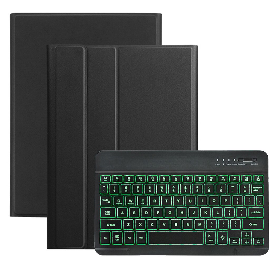 35 @ Keyboard Cover Backlit Toetsenbord Case Voor Samsung Galaxy Tab Een 10.1 T510 Cover Verwisselbare Bluetooth Toetsenbord Lederen Funda