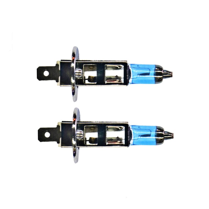 Lámparas halógenas H1 DC 12V 5000K 100W Extreme Platinum Super White Xenon HOD, bombillas de faro delantero de coche con visión de cristal, Ultra mejoradas, 2 uds.