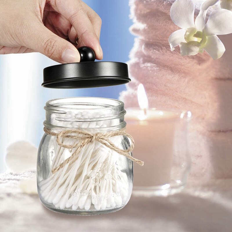 Mason jar badeværelse tilbehørssæt -rustisk bondegård indretning apoteker krukker badeværelse bordplade og forfængelighed organisator