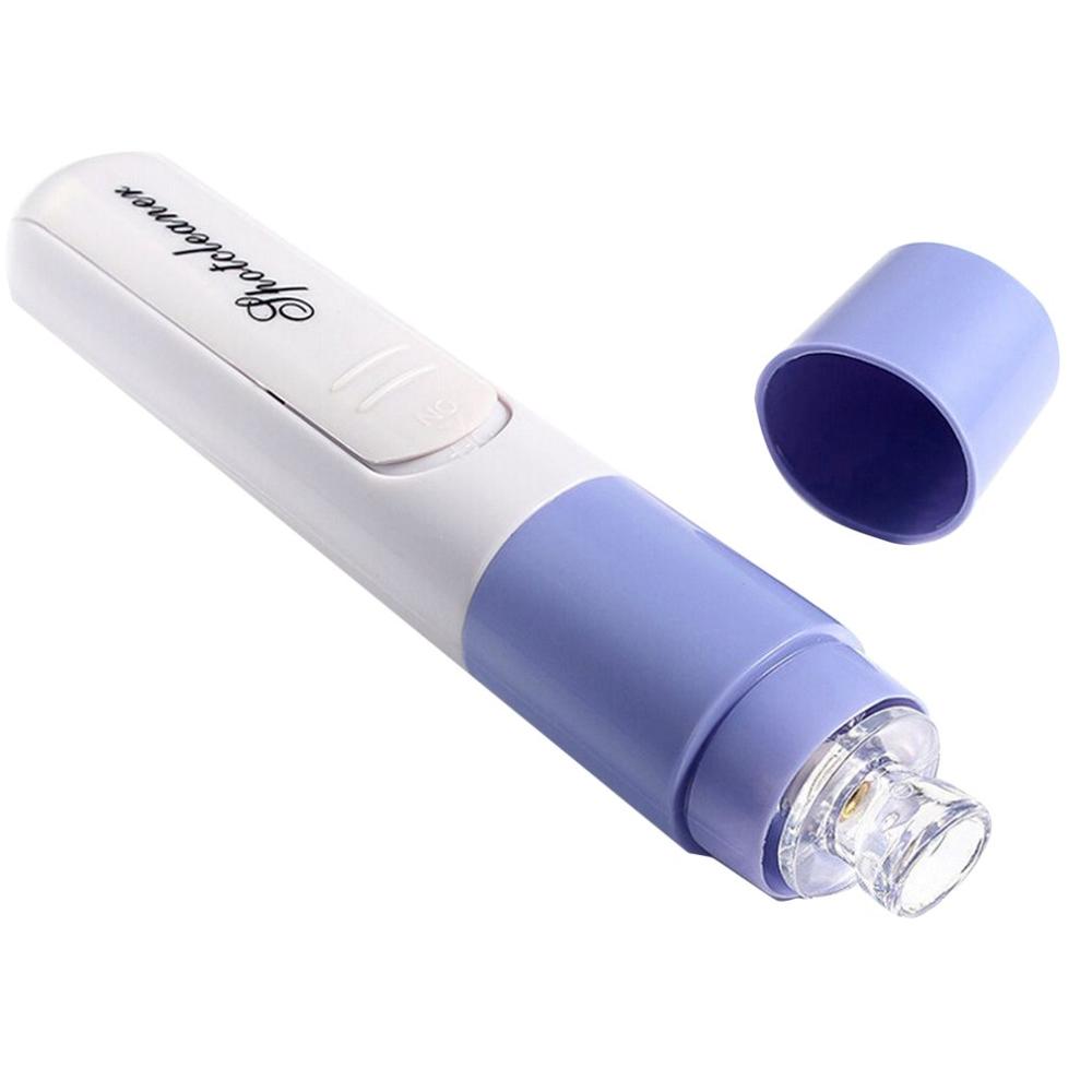 Electric Blackhead Vacuum Suction Facial Pore Spot Cleaner Face Dirt Suck Up Vacuum Acne Pimple Remover Beauty Skin Care Tool: blue