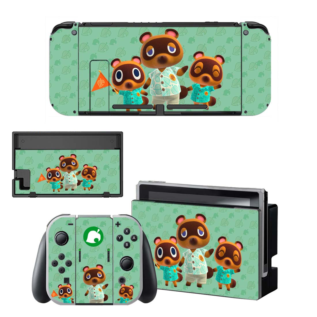 Película protectora decorativa de vinilo estilo Cool Animal Crossing para Nintendo Switch NS consola NX y pegatinas de juego de cubierta completa Joy-con: BYSNS0051