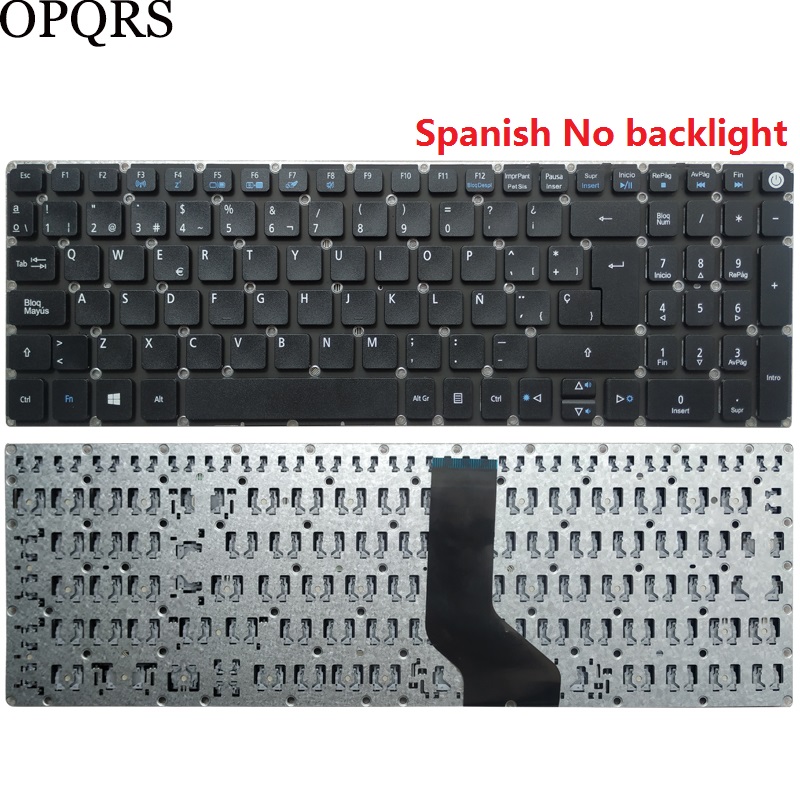 For Acer Aspire E5-575 E5-575G E5-575T E5-575TG E5-774 E5-774G Russian/US/UK/Spanish/Latin/German/Italian laptop keyboard: GOLD