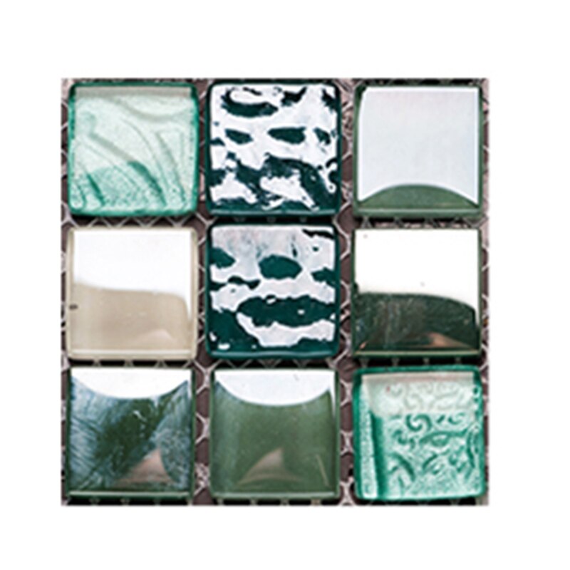 10PCS Wall Sticker Kitchen Backsplash Self-adhesive 3D PVC Mosaic Tile Waterproof DIY Wallpaper Modern Home Decoration: MSC051