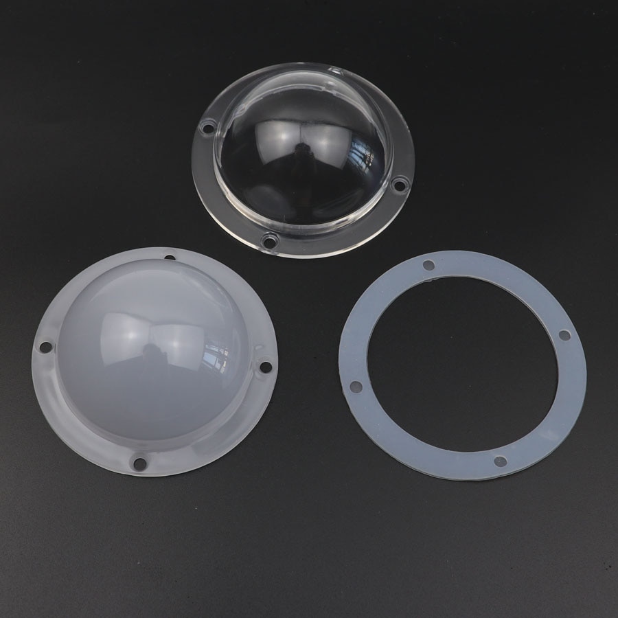 90MM PC COB LED Light Cover Mining Lamp Lens Milky White Anti-glare Astigmatism Lampshade Concave Convex Lens