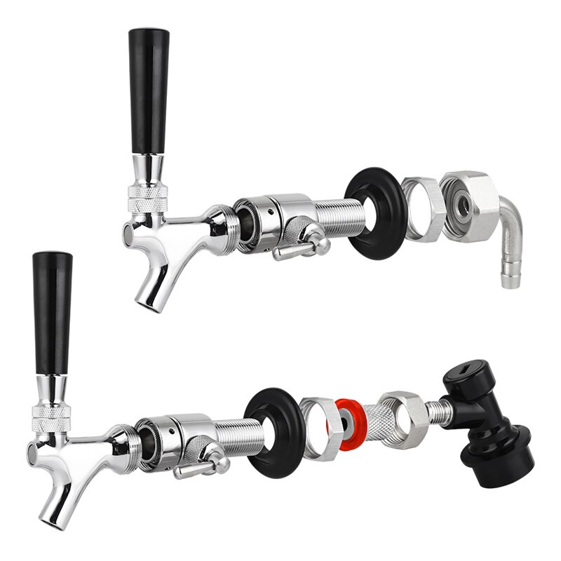 Home Brew Bier Tap Kraan Met Flow Control Valve, ons Standaard Tapbier Kranen Verstelbare Vaatje Dispenser Ball Lock Disconnect Kit