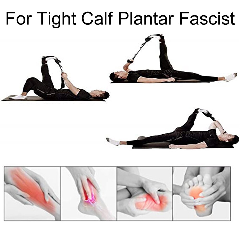 Flexibiliteit Riem Been Revalidatie Kuit Ballet Yoga Stretch Strap Ankle Ligament Training Achilles Tendinitis Fasciitis Plantaris