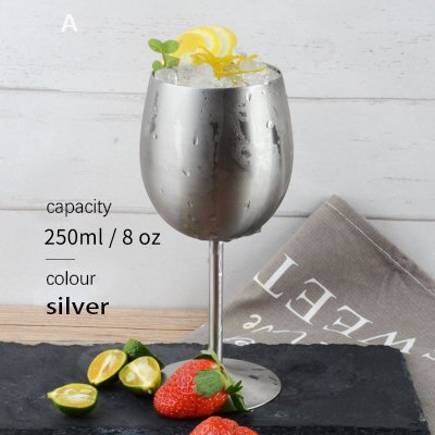 Stainless Steel Martini Triangle Cup Goblet Cocktail Glass Metal Cup Red Wine Bar Ktv Decorations: A