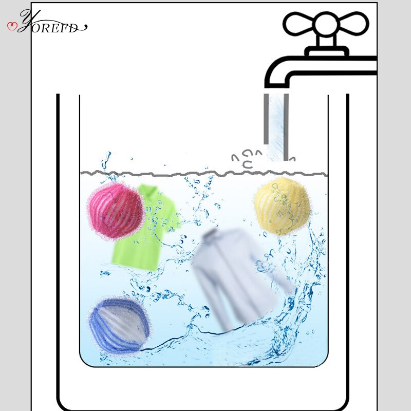 Oyorefd 6 Stks/set Anti-Kronkelende Magic Was Bal Droger Ballen Automatische Wasmachine Haar Catcher Wassen Ballen Voor Wasgoed