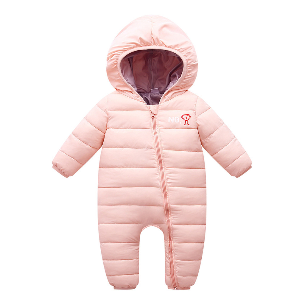 Autumn Winter Warm Baby Clothes Jackets For Baby Jumpsuit Baby Girls Boys Bodysuit Kids Hooded Outerwear Coat Children