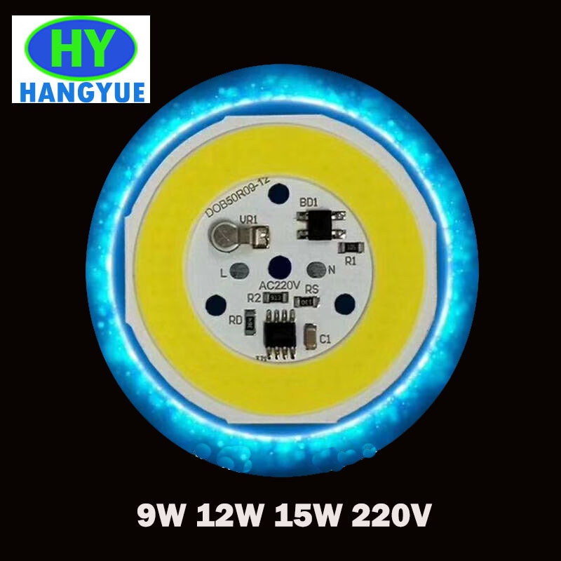 1 Pcs 9W 12W 15W Led Chip Dc 220-240V High Power Cob Geïntegreerde diode Led Lamp Chip Licht Kralen Diy Floodligh