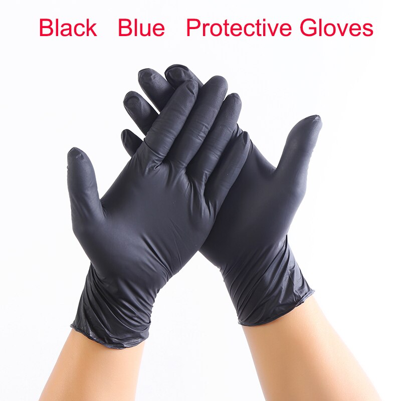 The disposable gloves Thickening nitrile odorless chemical laboratory food labor protection gloves to pack 100 mail