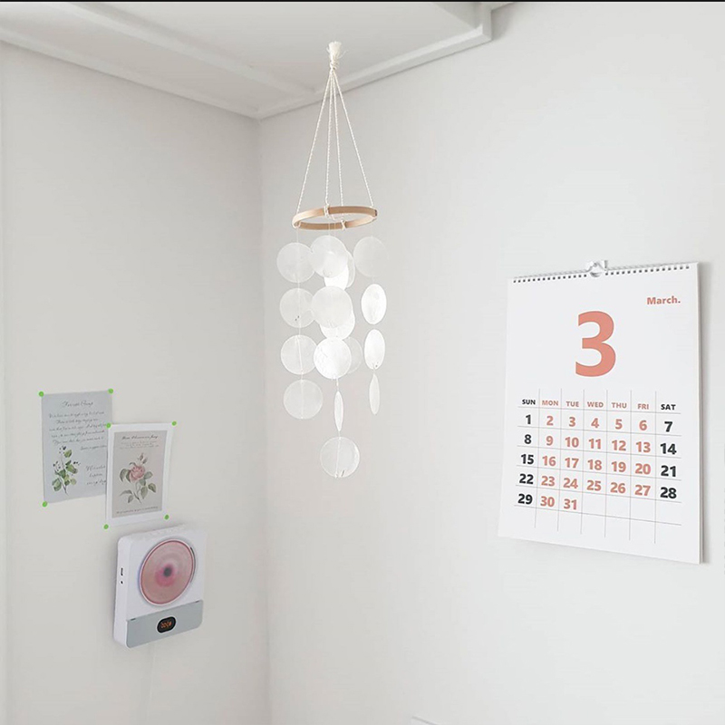 Natural Shell Wind Chimes para decoração de casa, caçadores de sonhos boêmios, decoração de berçário, presentes especiais para crianças, ano novo