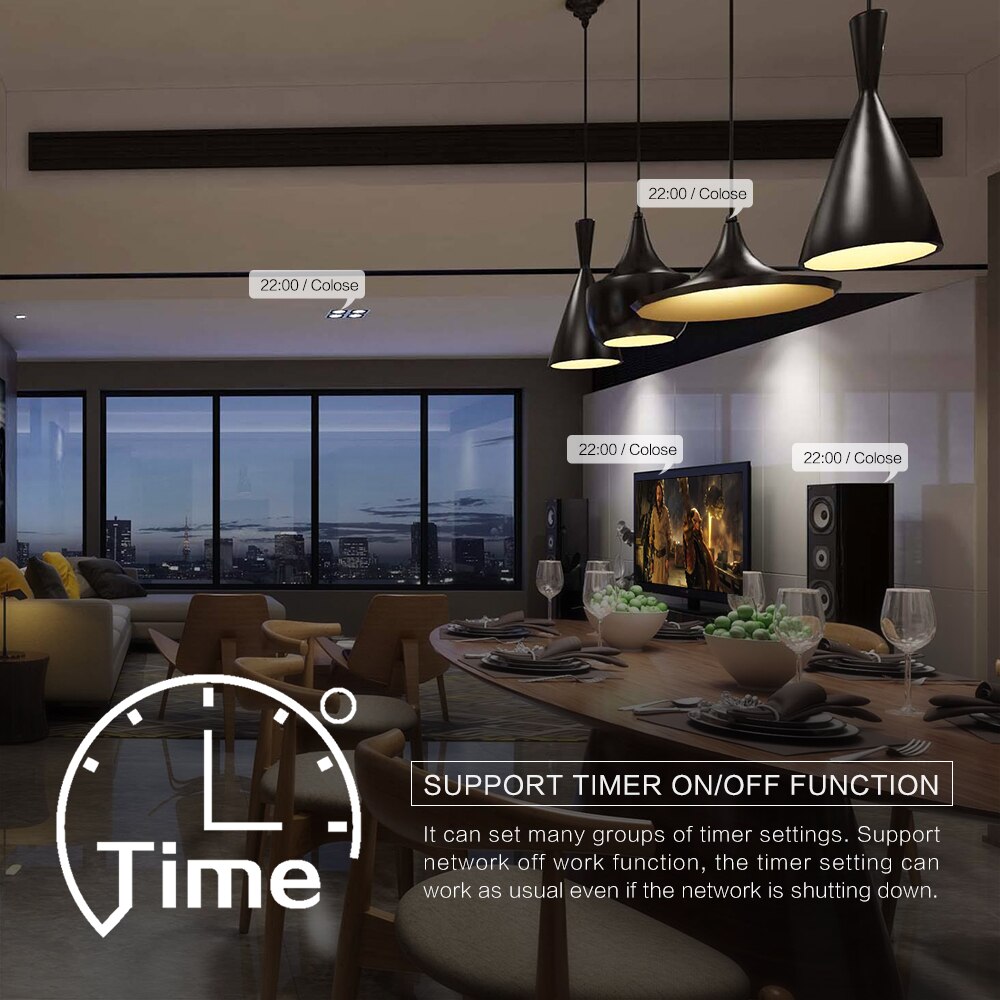 Dimmer 220v Wall Smart WiFi Touch Dimmer Switch 1 Gang 400W Wireless Light Switch Work With Alexa And Google Assistant