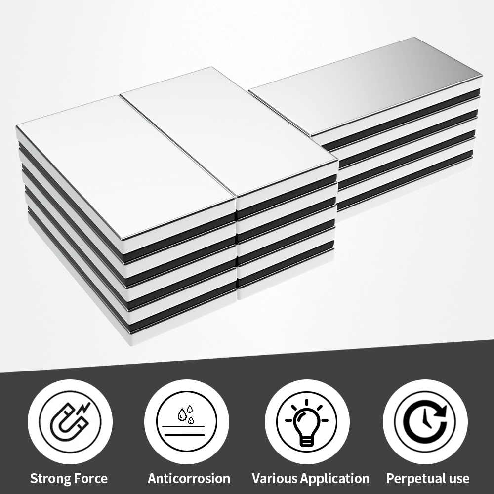40x20x3mm Powerful Magnets Block for Fridge, DIY Projects, Science & Office Use Refrigerator magnet