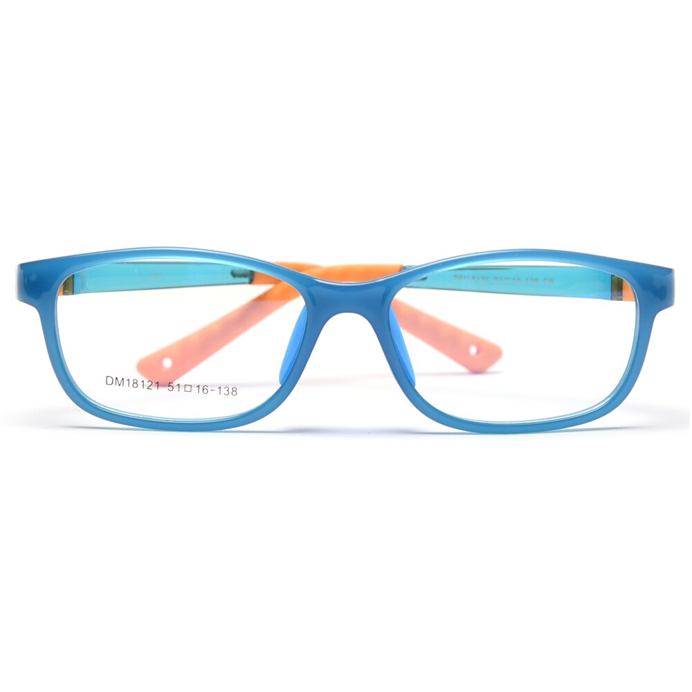 Peekaboo silicone square glasses for kids boy clear lens tr90 blue pink girl optical glasses frame for children ultraligt