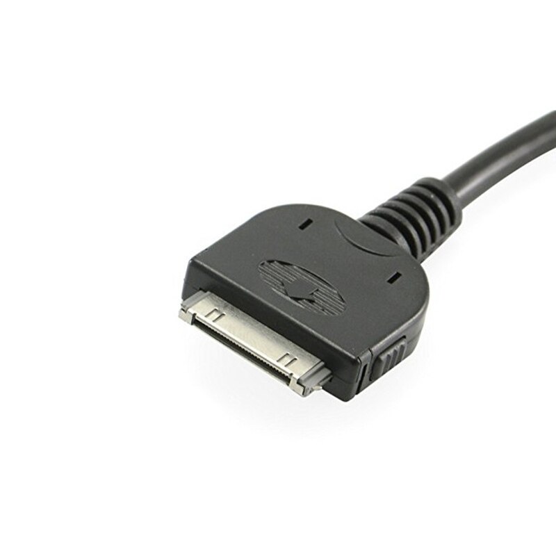 puerto de Cable de interfaz de entrada auxiliar negro apto para Infiniti Nissan Ipod 284H2-Zt50A