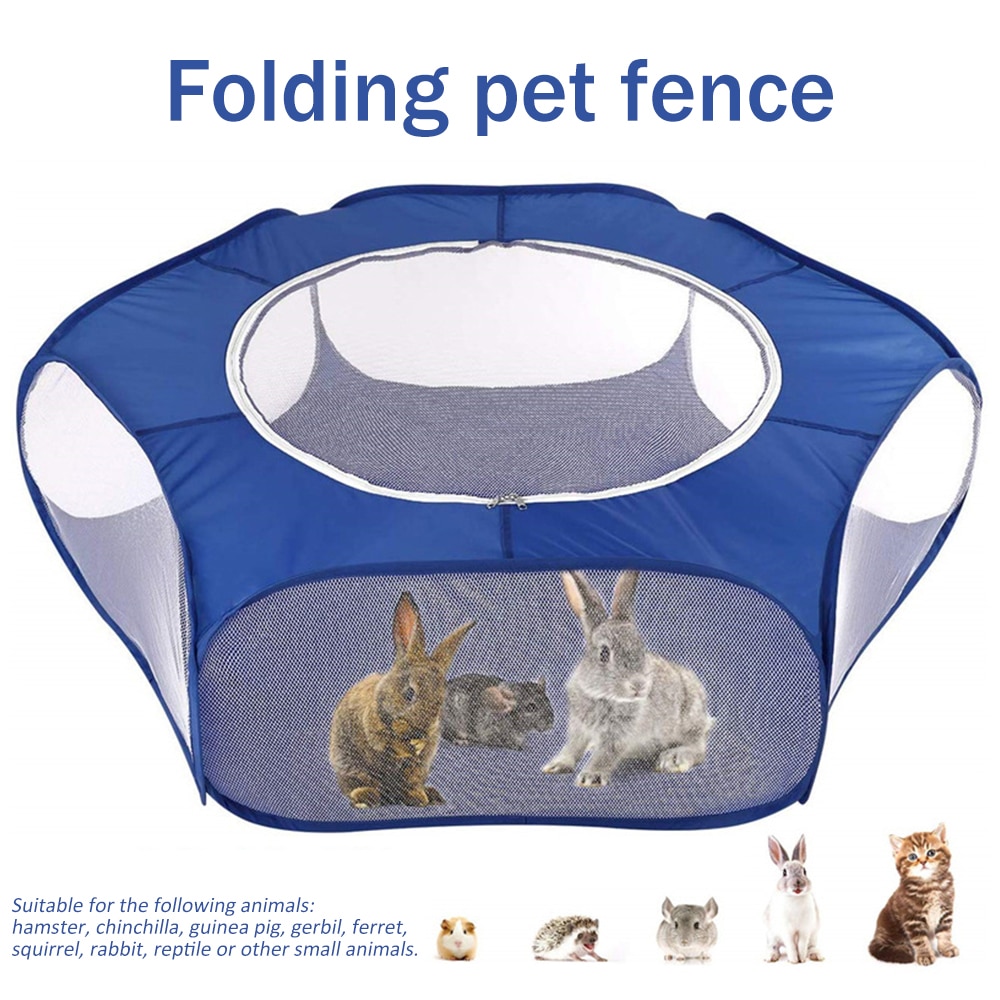 Casa de estimação para o gato do cão tenda dobrável canil cerca do cão gaiola de coelho pet playpen ao ar livre indoor jogo para pequenos animais filhote de cachorro gatinho