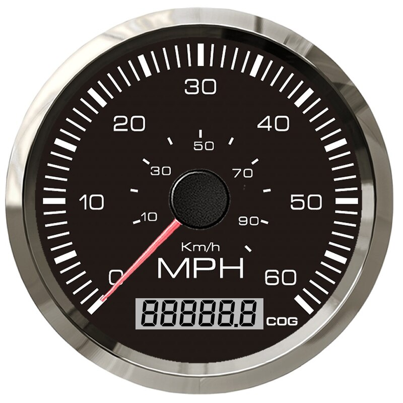 Velocímetro GPS clásico para coche y motocicleta, medidor de velocidad impermeable, 85mm, kilometraje Total ajustable, 9-32V, con retroiluminación