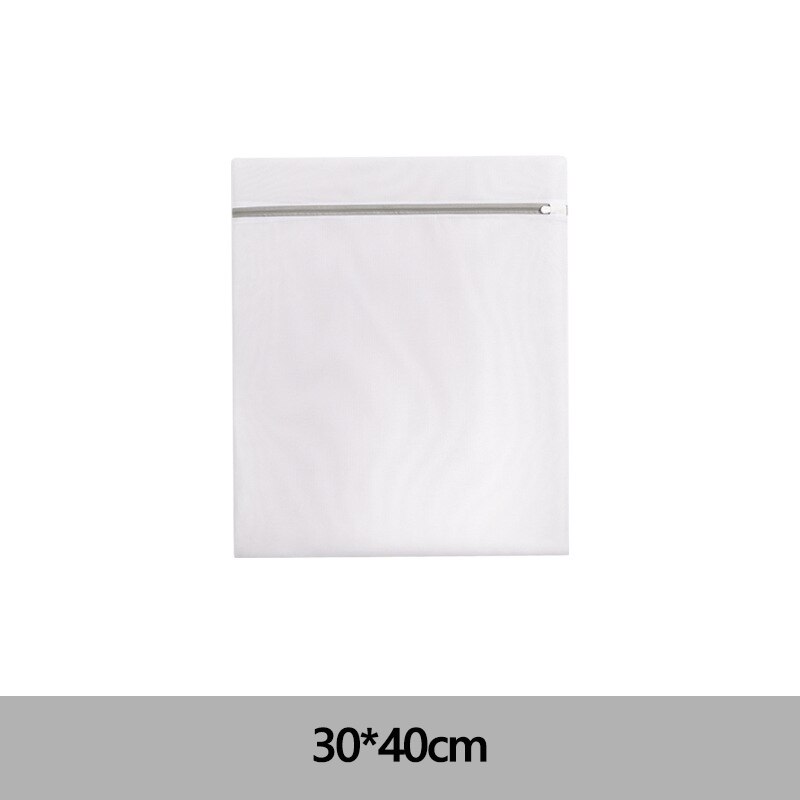 Zipper Mesh Laundry Bag Polyester Laundry Wash Bags Coarse Net Laundry Basket Laundry Bags for Washing Machines Mesh Bra Bag: 30 40cm