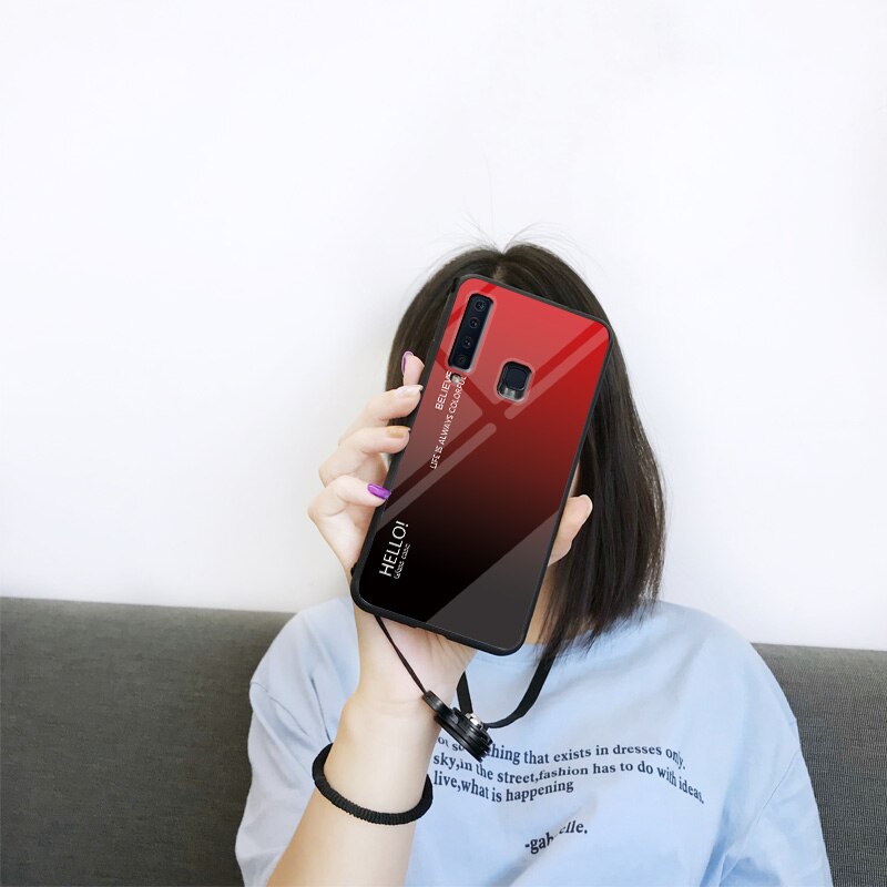 Redmi -6a hærdet glas gradient cover til xiaomi redmi 6 redmi 6a on 5.45 " sort silikone kofanger glascover til redmi 6