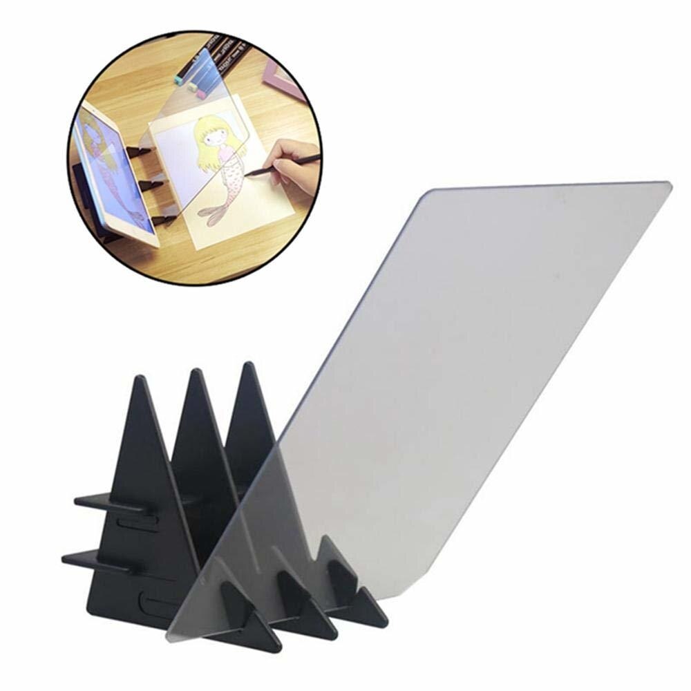 Kids LED Projection Drawing Copy Board Projector Painting Tracing Board Sketch Specular Reflection Dimming Bracket Holder: Default Title